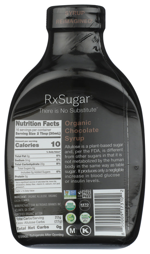 Rxsugar: Chocolate Syrup, 16 Fo