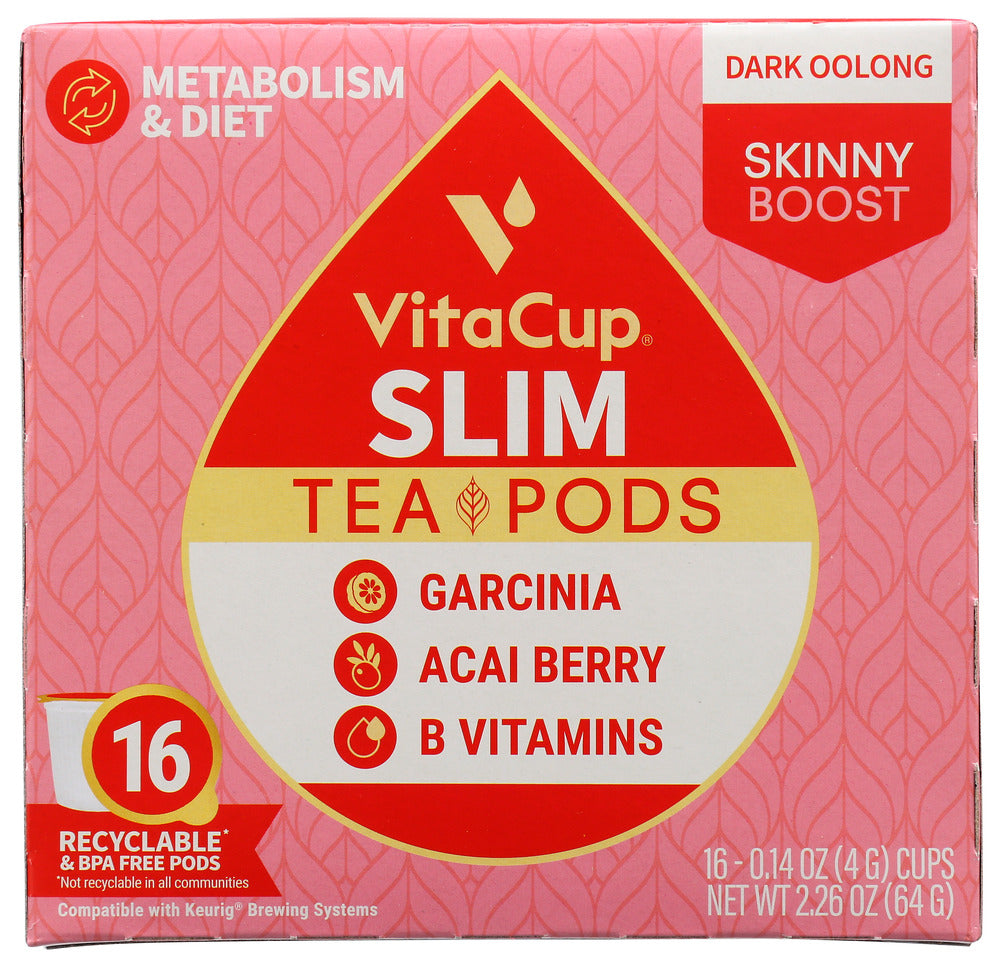 Vitacup: Tea Pods Slim, 16 Ea