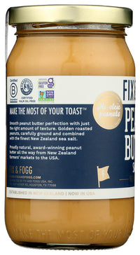 Fix & Fogg: Smooth Peanut Butter, 13.2 Oz