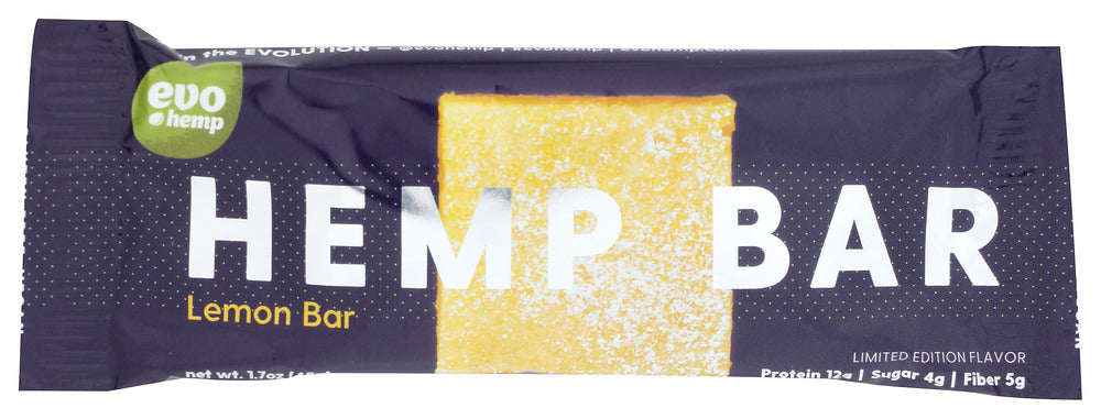 Evo Hemp: Lemon Hemp Bar, 1.7 Oz