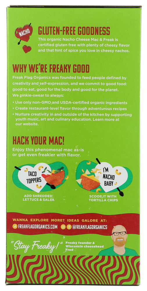 Freak Flag Organics: Nacho Cheese Mac & Freak, 6 Oz