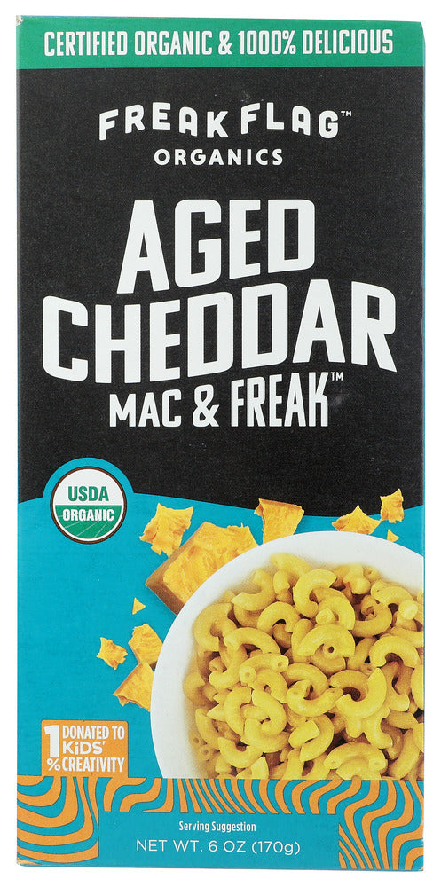 Freak Flag Organics: Mac Freak Aged Cheddar, 6 Oz