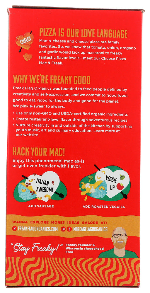 Freak Flag Organics: Mac & Freak Cheese Pizza, 6 Oz