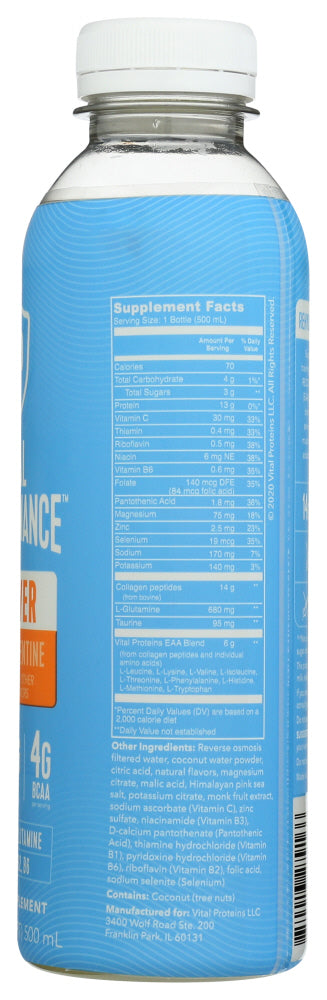 Vital Proteins: Vital Performance Recover Yuzu Clementine, 16.9 Oz