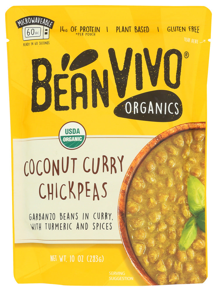 Beanvivo: Coconut Curry Chickpeas, 10 Oz