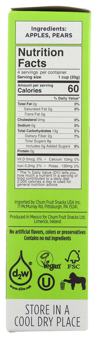 Chum: Bites Fruit Apple 4Pk, 2.83 Oz