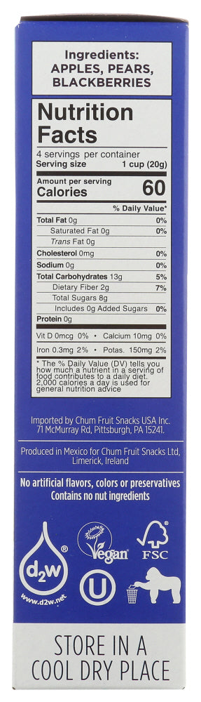 Chum: Bites Fruit Berry 4Pk, 2.83 Oz