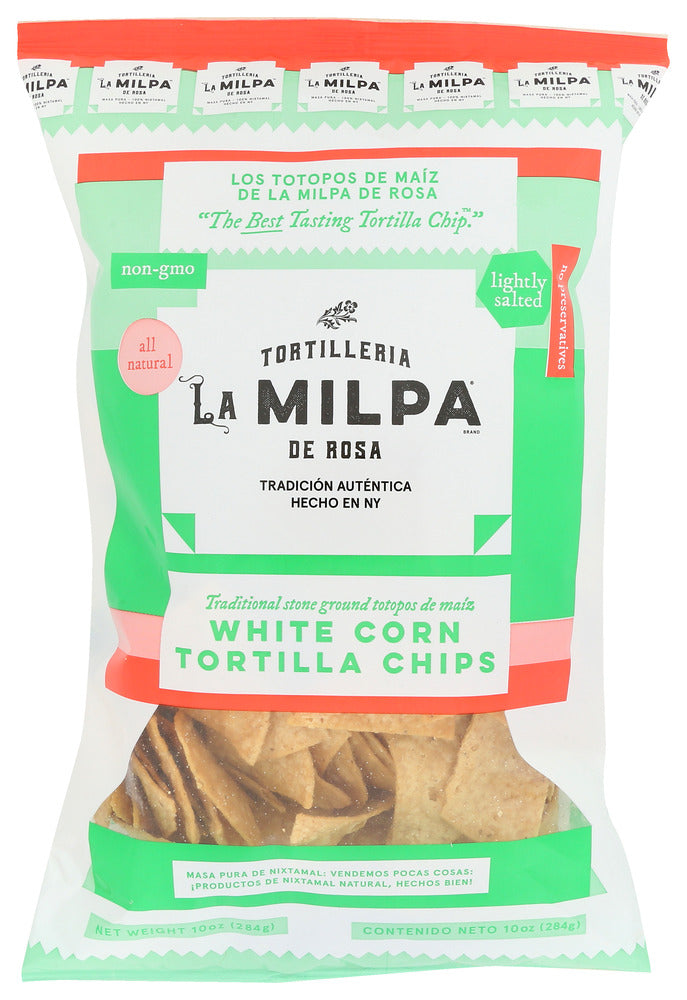 Tortilleria La Milpa De Rosa: White Corn Tortilla Chips, 10 Oz