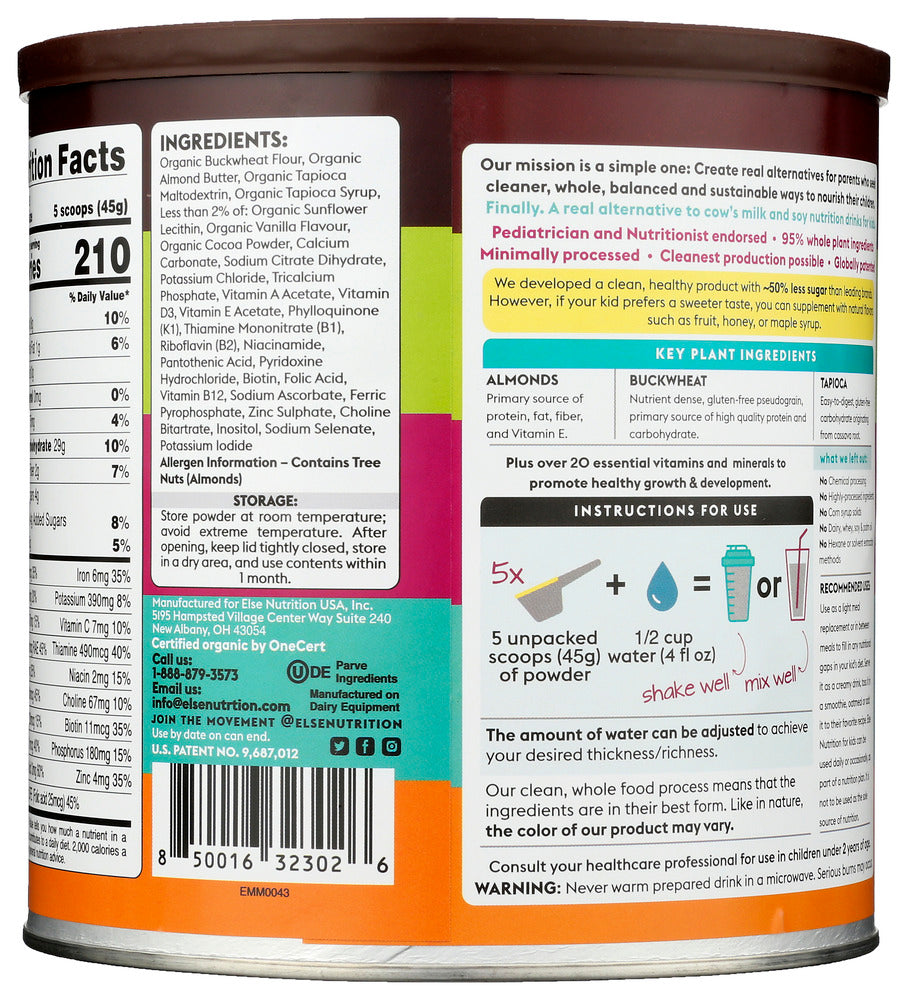 Else Nutrition: Mix Shake Chocolate Plant, 16 Oz