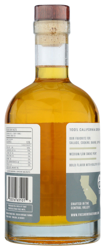 Fresh Vintage Farms: Pure Cold Pressed Walnut Oil, 375 Ml