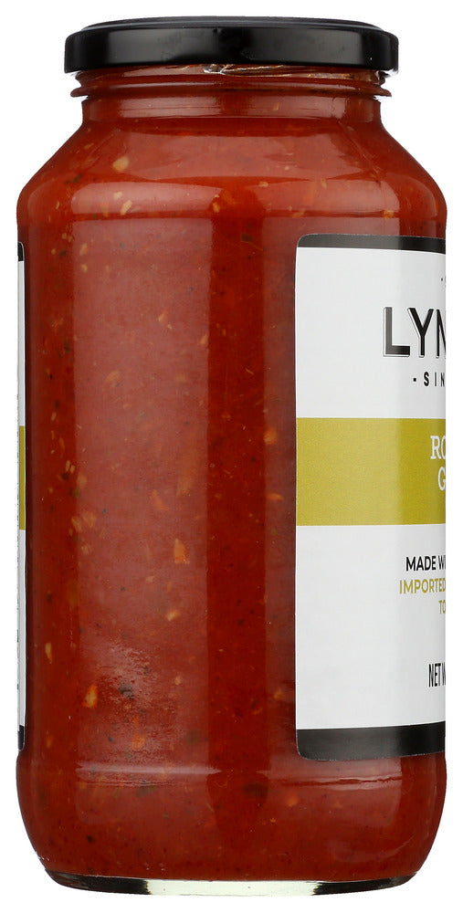 Lynoras: Sauce Pasta Rstd Garlic, 25 Oz