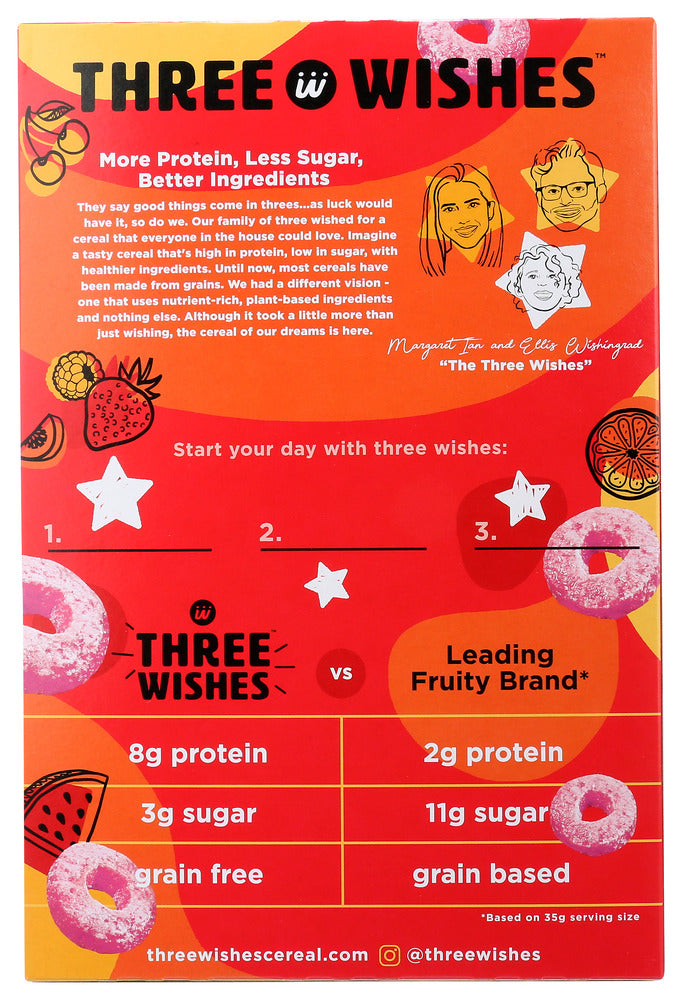 Three Wishes: Grain Free Fruity Cereal, 8.6 Oz