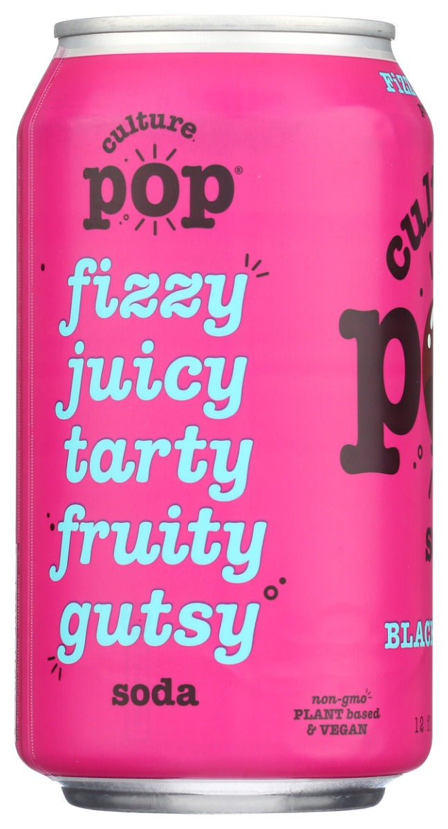 Culture Pop: Black Cherry Probiotic Soda, 12 Fo