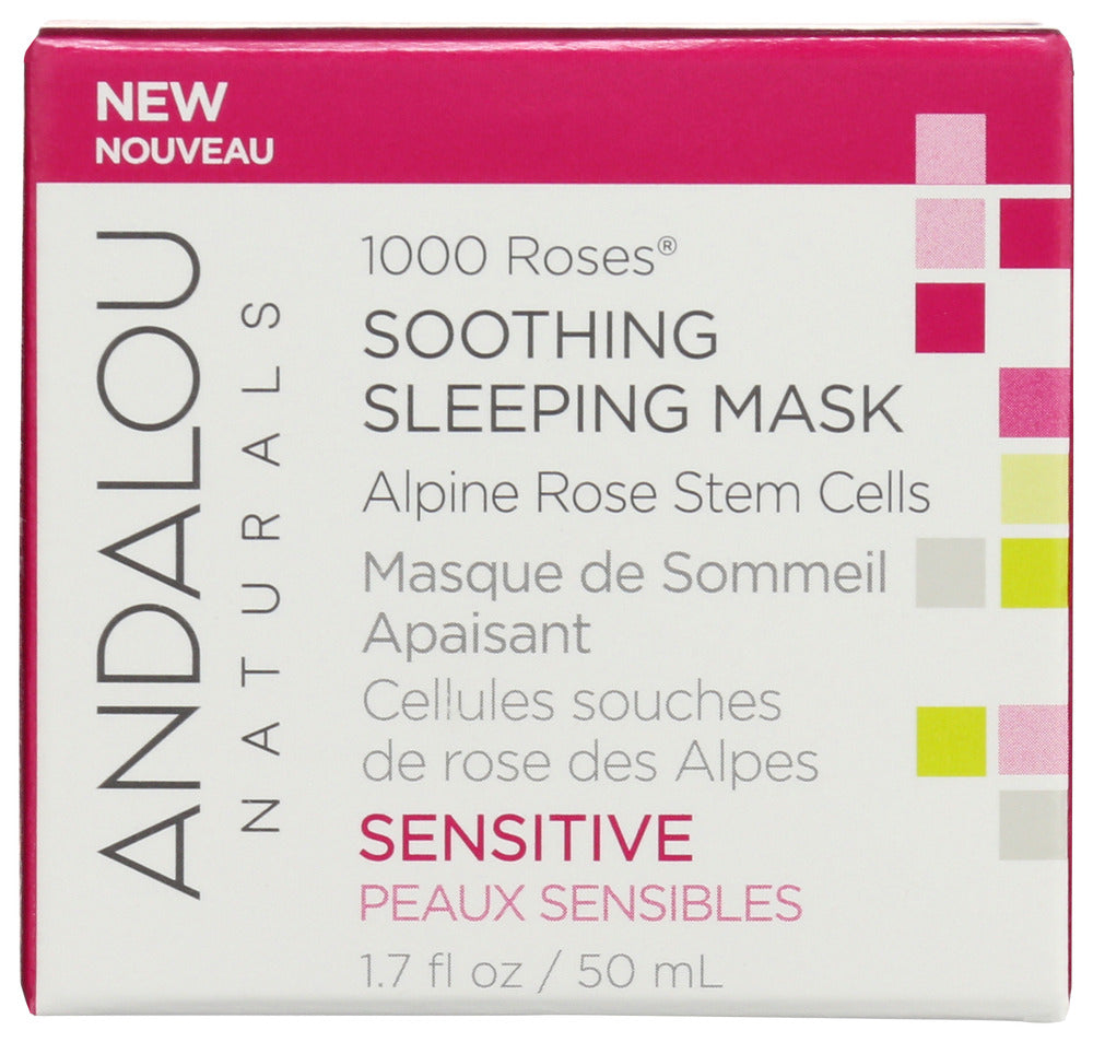 Andalou Naturals: Mask Sleep Roses Soothing, 1.7 Fo