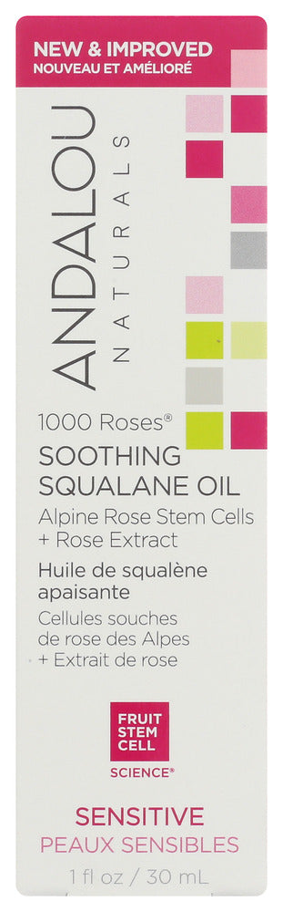 Andalou Naturals: 1000 Roses Soothing Squalane Oil, 1 Fo