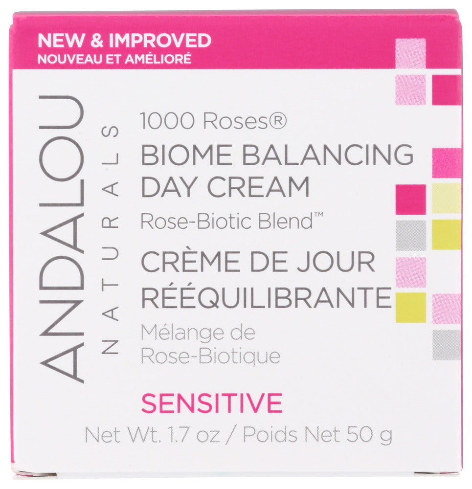 Andalou Naturals: 1000 Roses Biome Balancing Day Cream, 1.7 Oz