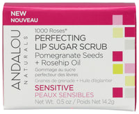 Andalou Naturals: 1000 Roses Perfecting Lip Sugar Scrub, .5 Oz