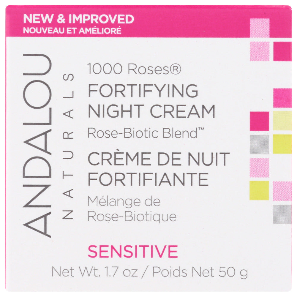 Andalou Naturals: 1000 Roses Fortifying Night Cream, 1.7 Oz