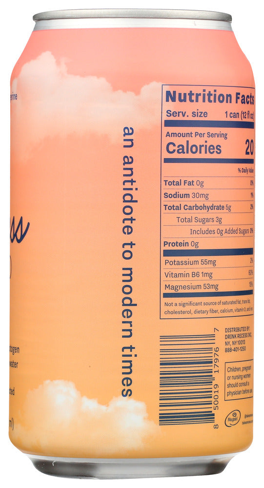 Recess: Grapefruit Tangerine Mood Water, 12 Fo