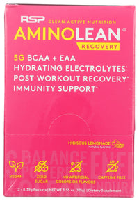 Rsp Nutrition: Amino Lean Pink Lemonade, 12 Pk