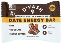 Dvash Organics: Chocolate Peanut Butter Date Energy Bar, 1.41 Oz