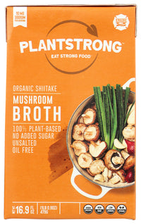 Plantstrong: Shiitake Mushroom Broth, 16.9 Fo