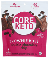 Core Foods: Bites Brwni Dbl Cho Chp, 4.4 Oz