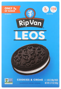 Rip Van: Leos Cookies And Cream Cookies, 4 Oz