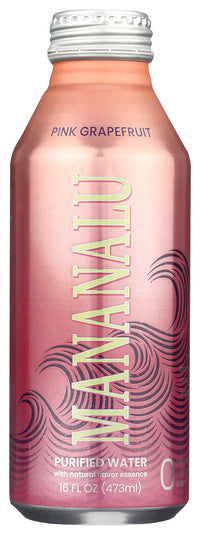 Mananalu: Water Flavored Pink Grapefruit, 16 Fo