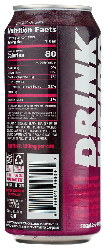 Drink Weird: Passionfruit Black Tea, 16 Fo