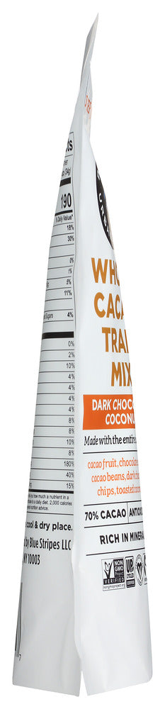 Blue Stripes: Trail Mix Whole Cacao, 8 Oz