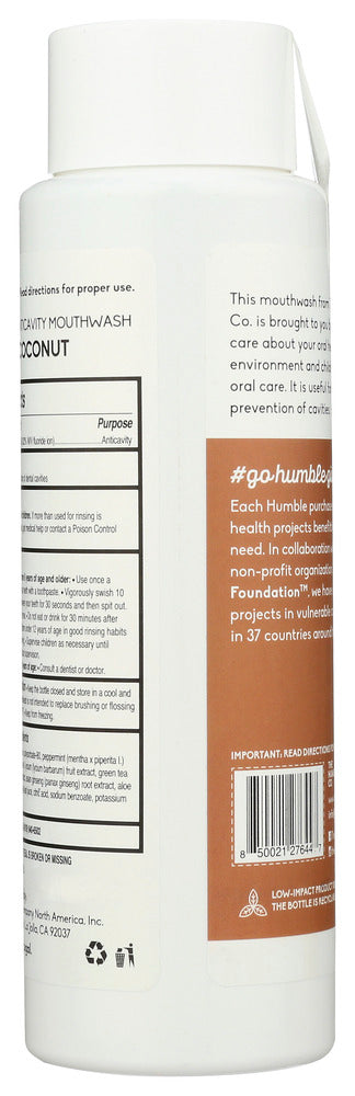 The Humble Co: Coconut Anticavity Mouthwash, 16.9 Fo