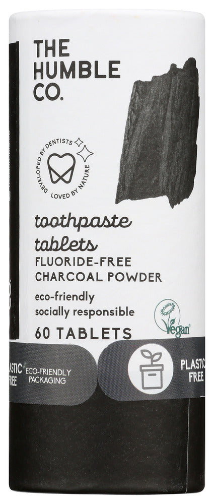 The Humble Co: Toothpaste Tablets Charcoal, 60 Pc