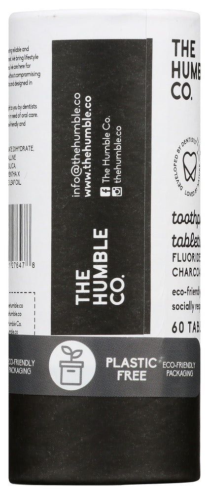 The Humble Co: Toothpaste Tablets Charcoal, 60 Pc