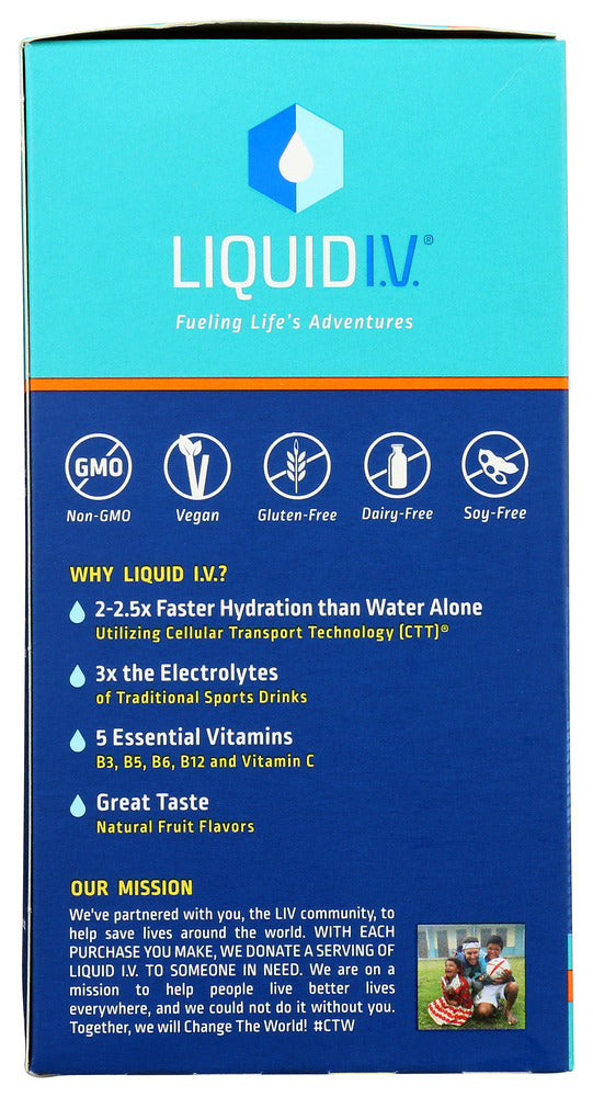 Liquid I.V.: Tropical Punch Hydration Multiplier 10 Count Box, 5.65 Oz