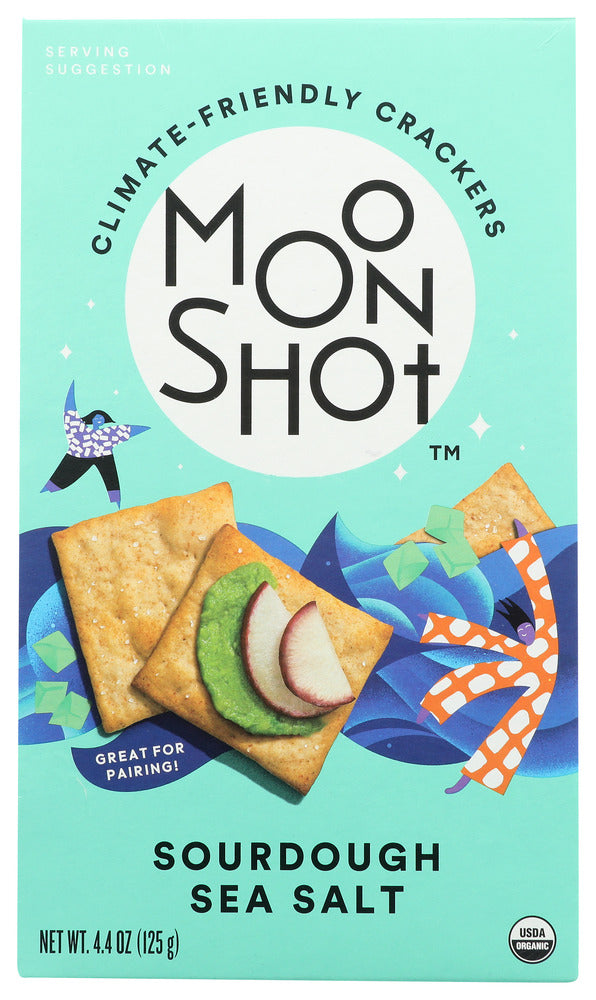 Moonshot: Sourdough Sea Salt Crackers, 4.4 Oz