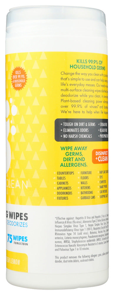 Boulder Clean: Wipes Disinfectant Canist, 75 Ea