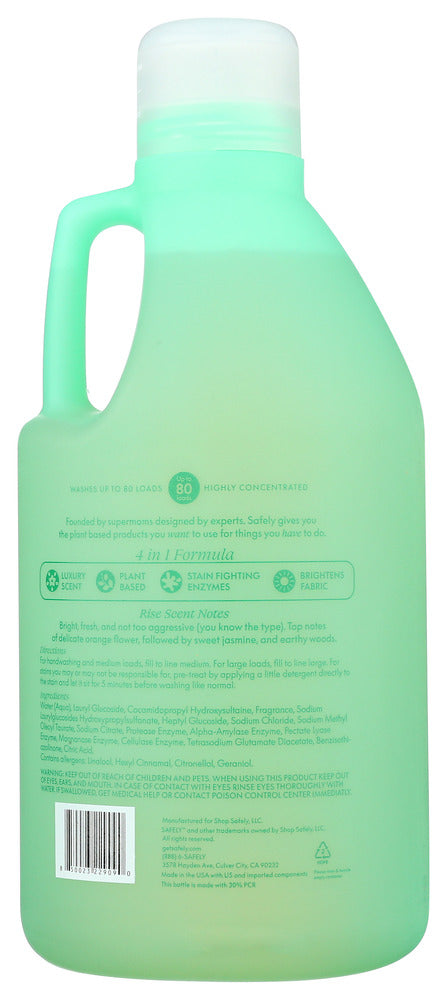 Safely: Everyday Laundry Detergent Rise, 64 Fo