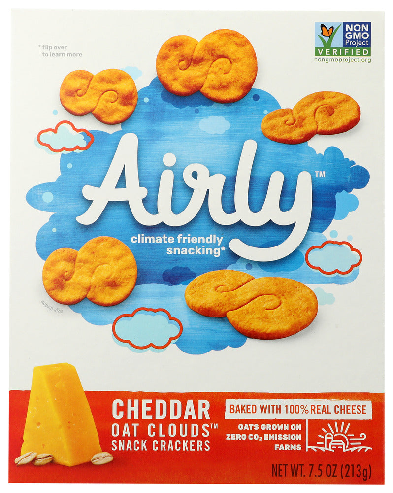 Airly: Crackers Cheddar Chz, 7.5 Oz