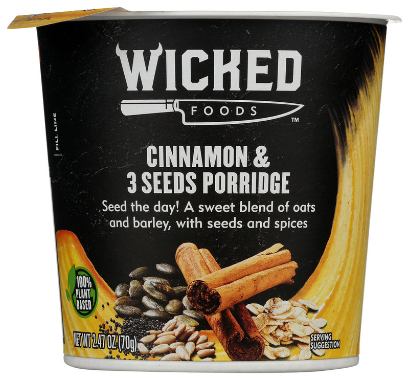 Wicked Kitchen: Cinnamon 3 Seeds Porridge, 2.47 Oz