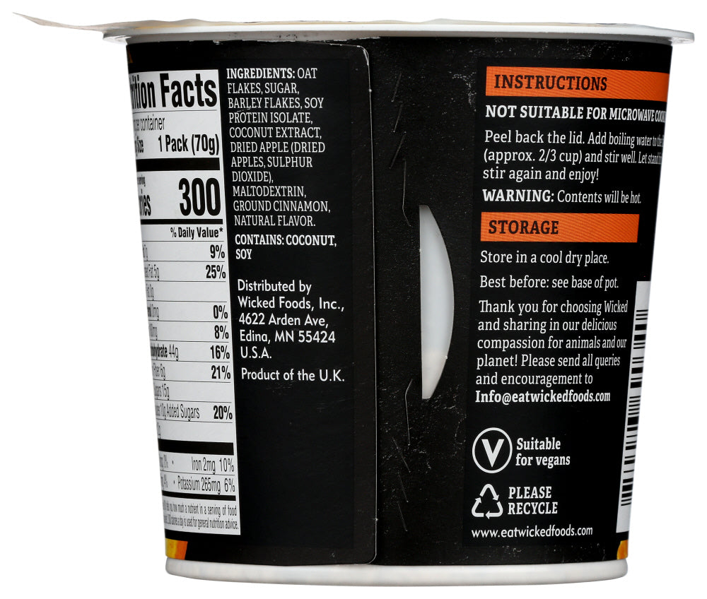 Wicked: Apple Pie Porridge, 2.47 Oz