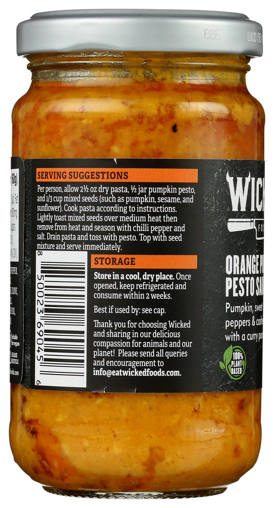 Wicked: Sauce Pesto Orange Pumpkn, 6.7 Oz