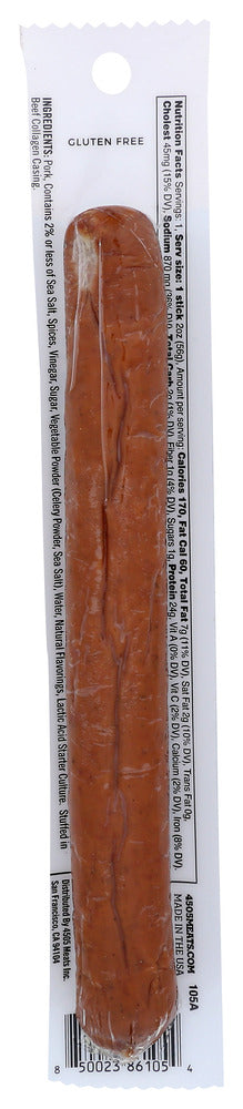 4505 Meats: Snack Sausage Original, 2 Oz