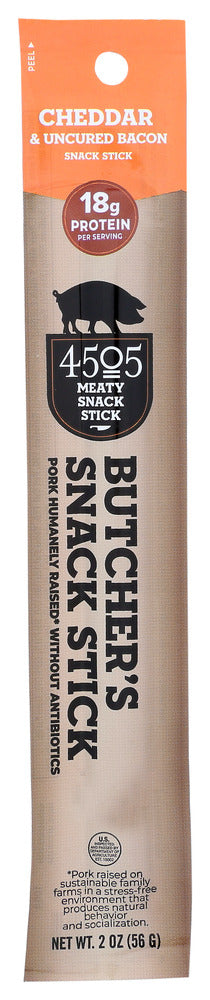 4505 Meats: Snack Suasage Chdr Bacon, 2 Oz