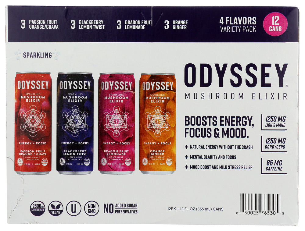 Odyssey Elixir: Bev Sprkl 4Var Pk 12Ct, 144 Fo