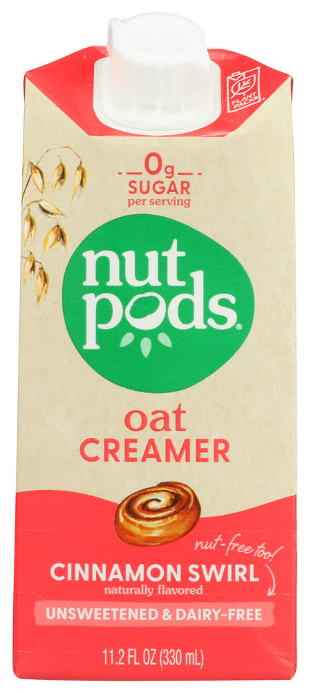 Nutpods: Milk Oat Unswt Cinn Swrl, 11.2 Fo