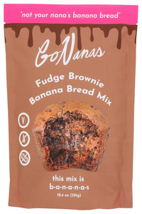 Gonanas: Fudge Brownie Banana Bread Mix, 12.4 Oz