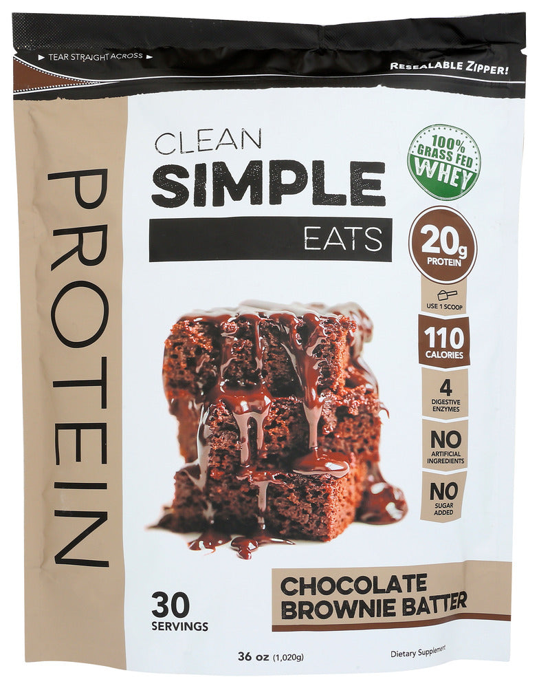 Clean Simple Eats: Protein Powder Brownie, 36 Oz