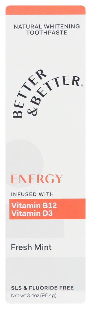 Better And Better: Toothpaste Energy Single, 3.4 Oz