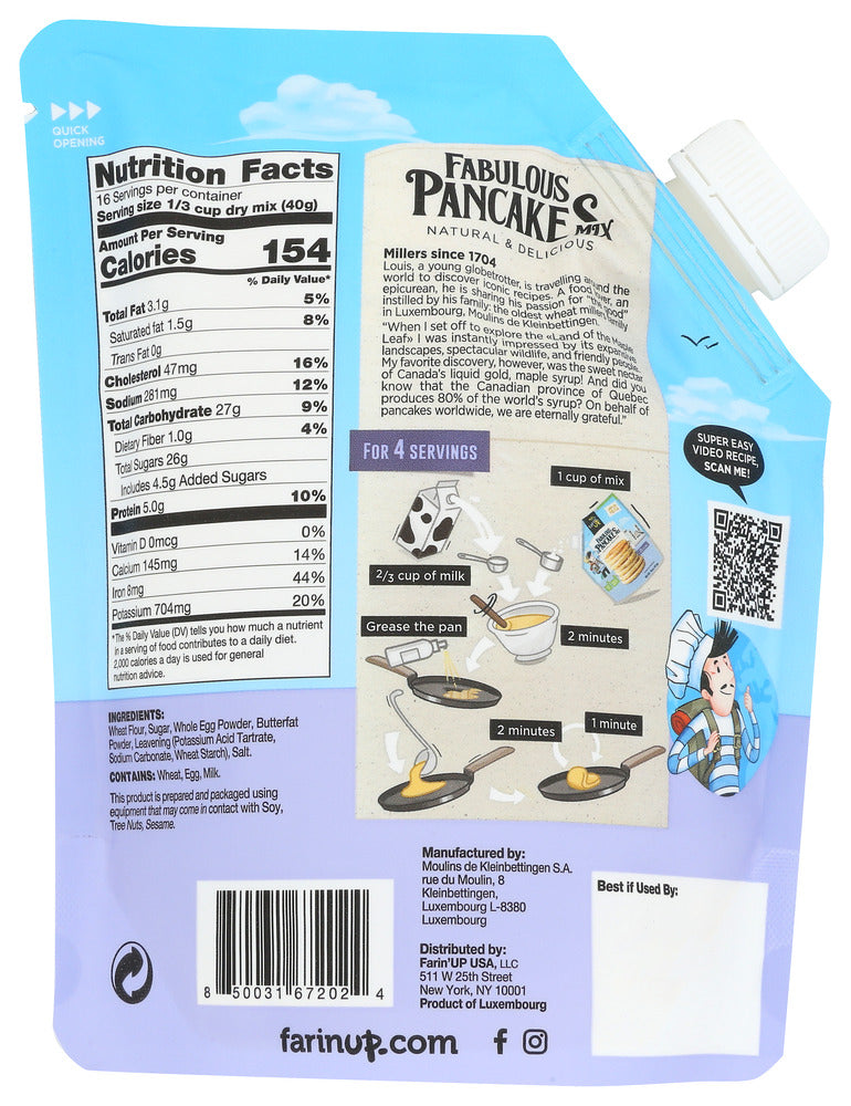 Farinup: Fabulous Pancake Mix, 16 Oz